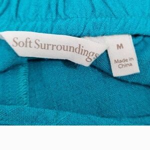 Soft Surroundings Turquoise Knit Top